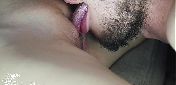  Licking Fresh pink 18 year old teenage pussy